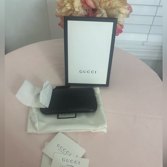 NEW Authentic Gucci Microguccissima Soft Margaux Key Coin Pouch - Picture 9 of 9